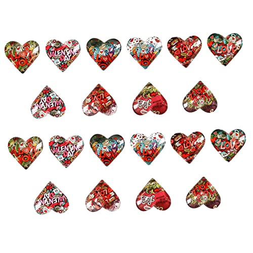 Angoily 20 Stück Herzförmige Cartoon Patches für Schmuckdekoration Gemischte Stile für Armbänder Handwerksprojekte und Kühlschrankdekor Angoily 20 Stück Herzförmige Cartoon Patches für Schmuckdekoration Gemischte Stile für Armbänder Handwerksprojekte und Kühlschrankdekor von Angoily