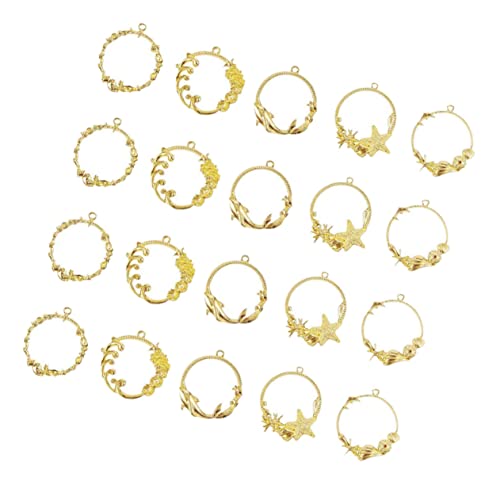 Angoily 20 Stück Hohlrahmen Anhänger für Diy Schmuck Epoxidharz Fassung für Armbänder Ohrringe und Mehr von Angoily