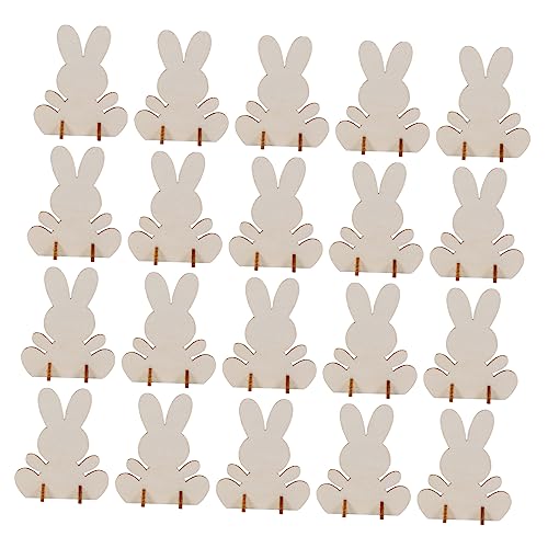 Angoily 20 Stück Holz Kaninchen Ornament Hasen Bastelhasen Selbstgemachte Ornamente Basteldekoration Ornamente Für Esszimmer Tischdekoration Angoily 20 Stück Holz Kaninchen Ornament Hasen Bastelhasen Selbstgemachte Ornamente Basteldekoration Ornamente Für Esszimmer Tischdekoration von Angoily