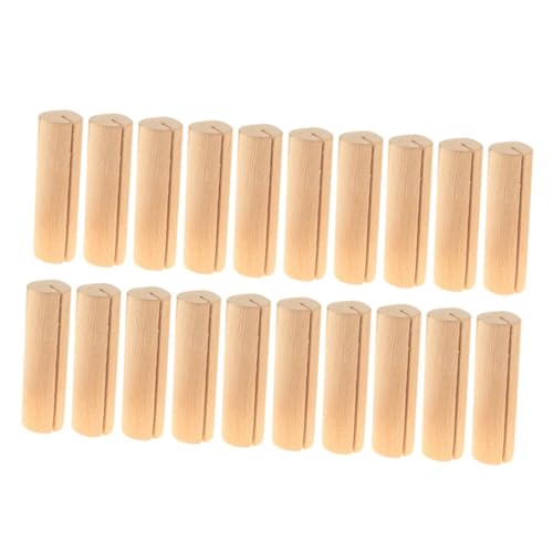 Angoily 20 Stück Holz Klammern für Menükarten Tischnummer Halter Kreative Foto Clips Dekorative Halter für Hochzeit Party und Zuhause Stilvolle Tischdekoration und Gastgeschenke von Angoily
