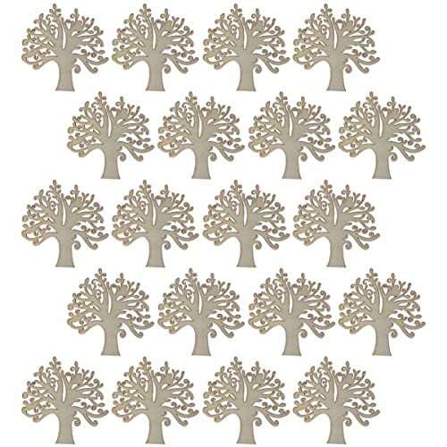 Angoily 20 Stück Holzbaum Verzierungen Blanko Holzfiguren für Diy Bastelprojekte Geeignet für Innen und Außendekoration für und Kreative Bastelideen Angoily 20 Stück Holzbaum Verzierungen Blanko Holzfiguren für Diy Bastelprojekte Geeignet für Innen und Außendekoration für und Kreative Bastelideen von Angoily