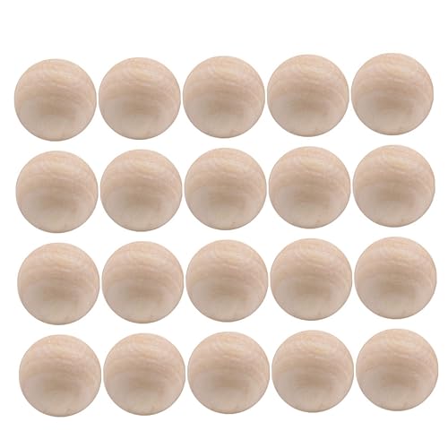 Angoily 20 Stück Holzkugeln ohne Bohrung Lotus Holzperlen für DIY Malerei Schmuckherstellung und Bastelprojekte Natürliche und Glatte Holzperlen für Kreative Anwendungen Angoily 20 Stück Holzkugeln ohne Bohrung Lotus Holzperlen für DIY Malerei Schmuckherstellung und Bastelprojekte Natürliche und Glatte Holzperlen für Kreative Anwendungen von Angoily