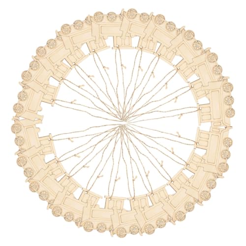 Angoily 20 Stück Holzpendants Unfertige Zugkopf Ausschnitte Stabilem Holz für DIY Bastelarbeiten für Karten Hochzeits und Festdekorationen zum Bemalen und Gestalten Angoily 20 Stück Holzpendants Unfertige Zugkopf Ausschnitte Stabilem Holz für DIY Bastelarbeiten für Karten Hochzeits und Festdekorationen zum Bemalen und Gestalten von Angoily