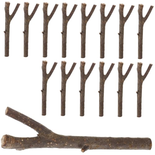 Angoily 20 Stück Holzspäne Astmaterial Stäbe Treibholz Zum Basteln Bastelbedarf Zweige Farbe Holzscheite DIY Bastelzubehör DIY Bastelmaterial Basteln Für DIY Bastelzubehör von Angoily