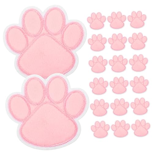 Angoily 20 Stück Klebe Stickerei Patch Flecken Schüttgut Welpenkleidung Hund Aufnäher Für Jacken Pfotenpflaster Applikation Aufnähen Gestickter Pfotenaufnäher Patches Nähen Groß Rosa Stoff Angoily 20 Stück Klebe Stickerei Patch Flecken Schüttgut Welpenkleidung Hund Aufnäher Für Jacken Pfotenpflaster Applikation Aufnähen Gestickter Pfotenaufnäher Patches Nähen Groß Rosa Stoff von Angoily