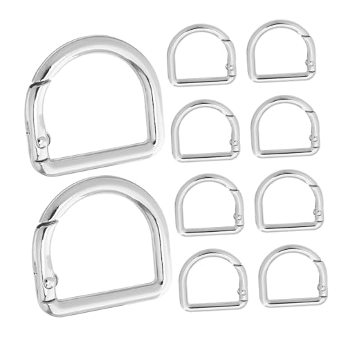 Angoily 20 Stück Kleine Federring D-ringe aus Metall Federbelastete Schlüsselanhänger Clips Glatte Oberfläche Schnell Befestigbar für Schlüssel Taschenriemen DIY Zubehör Angoily 20 Stück Kleine Federring D-ringe aus Metall Federbelastete Schlüsselanhänger Clips Glatte Oberfläche Schnell Befestigbar für Schlüssel Taschenriemen DIY Zubehör von Angoily