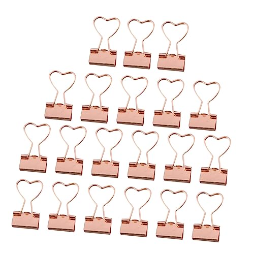 Angoily 20 Stück Kleiner goldener Clip Schulbürobedarf Mini-Bindeklammern winzig Form Dateiorganisation von Clips Herz Bindeklammern Heftklammern in loser Schüttung Metall Angoily 20 Stück Kleiner goldener Clip Schulbürobedarf Mini-Bindeklammern winzig Form Dateiorganisation von Clips Herz Bindeklammern Heftklammern in loser Schüttung Metall von Angoily