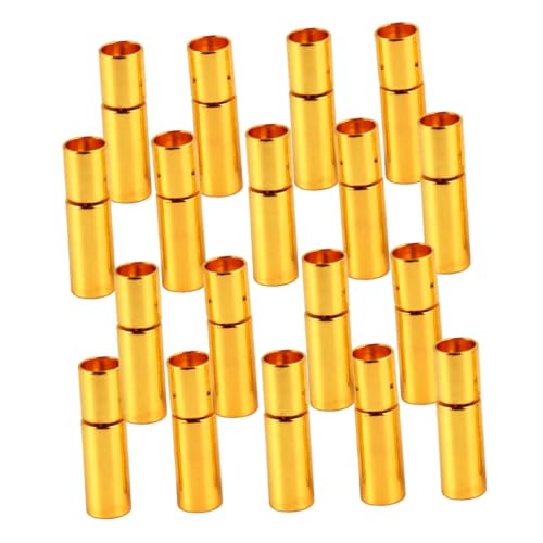 Angoily 20 Stück Lederband Halsketten Armbandschnalle Verbindungsschnalle Schnalle Schmuckherstellungs Kits Halskettenverschlüsse Armbänder Schmuckherstellungs Kits Verschlüsse von Angoily