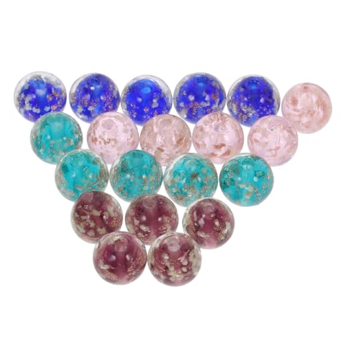 Angoily 20 Stück Leuchtende Glasperlen Runde DIY Bastelperlen für Schmuckherstellung Luminous Beads in Lila Blau und Grün für Armbänder und Kreative Projekte Angoily 20 Stück Leuchtende Glasperlen Runde DIY Bastelperlen für Schmuckherstellung Luminous Beads in Lila Blau und Grün für Armbänder und Kreative Projekte von Angoily