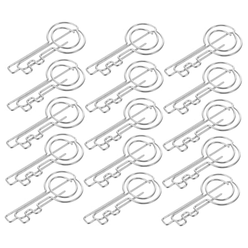 Angoily 20 Stück Mappe Zettelhalter Aus Papier Schicke Büroklammern Wichtige Büroklammern Mini -papierclips Schlüsselförmige Büroklammern Dekorative Clips Büroklammern Klein Eisen Silver Angoily 20 Stück Mappe Zettelhalter Aus Papier Schicke Büroklammern Wichtige Büroklammern Mini -papierclips Schlüsselförmige Büroklammern Dekorative Clips Büroklammern Klein Eisen Silver von Angoily