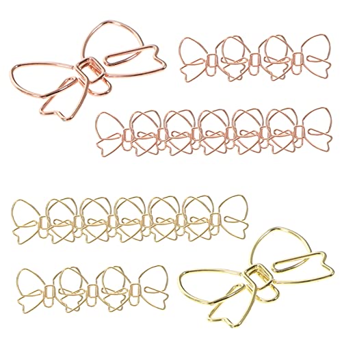 Angoily 20 Stück Metallbogenpapierklammer Mini -Papierclips Stichworte geformt Dokumentpapierclips Büroklammern Briefpapierclips Büroklammern klein Büroklammer-Memo von Angoily
