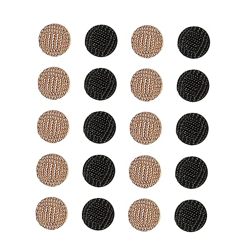 Angoily 20 Stück Metallknöpfe Robuste Knöpfe für Anzüge Jacken und Kleidung Runde Form Glänzendem Gold und Schwarz zum Nähen und Basteln für Nähliebhaber Angoily 20 Stück Metallknöpfe Robuste Knöpfe für Anzüge Jacken und Kleidung Runde Form Glänzendem Gold und Schwarz zum Nähen und Basteln für Nähliebhaber von Angoily