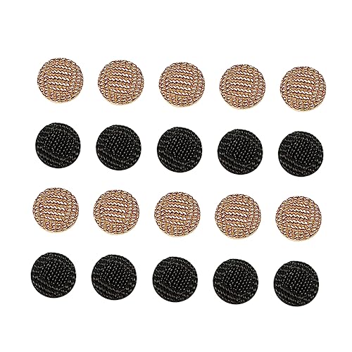 Angoily 20 Stück Metallknöpfe Vintage Schmuckknöpfe für Blazer Jacken und Kleidung Retro Design Runde Form für Diy Nähprojekte und Bastelarbeiten von Angoily