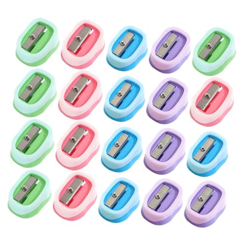 Angoily 20 Stück Mini Bleistiftspitzer für Handbetrieben für Buntstifte und Bleistifte Vielseitig Einsetzbar für Schule Zuhause und Kunstprojekte mit Präziser Schneidetechnologie Angoily 20 Stück Mini Bleistiftspitzer für Handbetrieben für Buntstifte und Bleistifte Vielseitig Einsetzbar für Schule Zuhause und Kunstprojekte mit Präziser Schneidetechnologie von Angoily