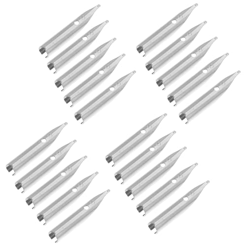 Angoily 20 Stück Multifunktionale Stiftspitze Stiftspitzen Schreiben Kalligraphie Ersatzfedern Für Füllfederhalter Signierstiftspitzen Federn Für Stift Silver Angoily 20 Stück Multifunktionale Stiftspitze Stiftspitzen Schreiben Kalligraphie Ersatzfedern Für Füllfederhalter Signierstiftspitzen Federn Für Stift Silver von Angoily