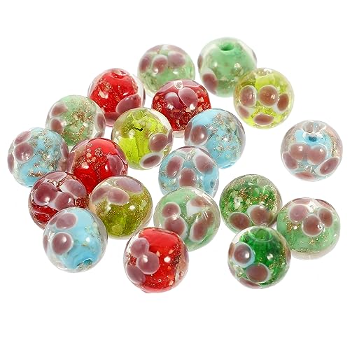 Angoily 20 Stück Nachtleuchtende Glasperlen Mischfarben für Schmuckherstellung Diy Armbänder Spacer Perlen für Bastelprojekte für Armbänder Angoily 20 Stück Nachtleuchtende Glasperlen Mischfarben für Schmuckherstellung Diy Armbänder Spacer Perlen für Bastelprojekte für Armbänder von Angoily