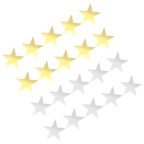 Angoily 20 Stück Pentagramm-dekoration Zarte Papierausschnitte Pentagramm-ausschnitt Aus Papier Ausgeschnittenes Papier Papierausschnitt Papierausschnitt Für Stern von Angoily