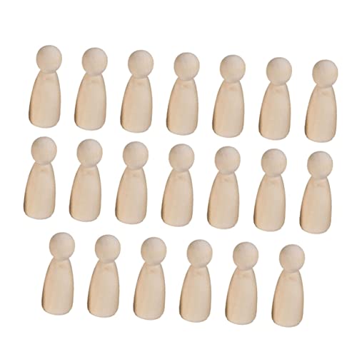 Angoily 20 Stück Puppenkörper aus Holz Dolly Mini Steckpuppen unvollendet klein Holzpuppen Hölzern Yellow Angoily 20 Stück Puppenkörper aus Holz Dolly Mini Steckpuppen unvollendet klein Holzpuppen Hölzern Yellow von Angoily