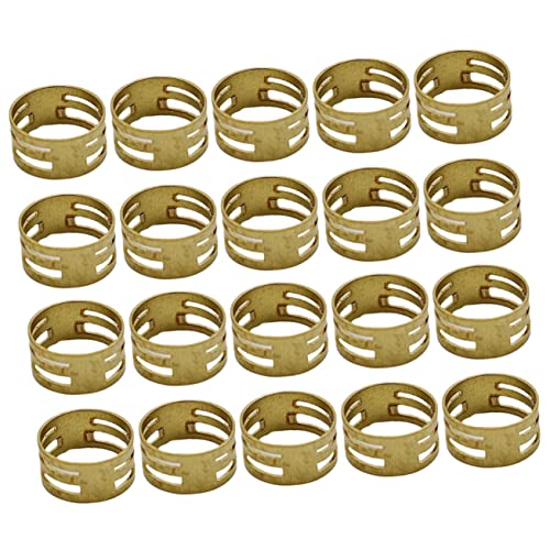 Angoily 20 Stück Ringwerkzeug Biegeringe Schmuckherstellung Kreis-Sprungringöffner Biegering-Öffnungswerkzeug Schmuck-Sprungringöffner Sprungring näher Messing Golden Angoily 20 Stück Ringwerkzeug Biegeringe Schmuckherstellung Kreis-Sprungringöffner Biegering-Öffnungswerkzeug Schmuck-Sprungringöffner Sprungring näher Messing Golden von Angoily
