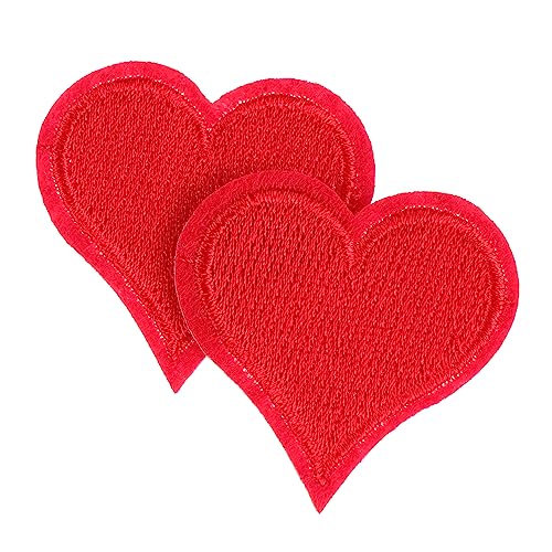 Angoily 20 Stück Rote Herz Aufnäher zum Aufnähen Bestickte Applikationen für Kleidung DIY Flicken für Jeans Jacken Hüte Kinderkleidung Robuste Stoffpatches für Kreative Reparaturen und Angoily 20 Stück Rote Herz Aufnäher zum Aufnähen Bestickte Applikationen für Kleidung DIY Flicken für Jeans Jacken Hüte Kinderkleidung Robuste Stoffpatches für Kreative Reparaturen und von Angoily