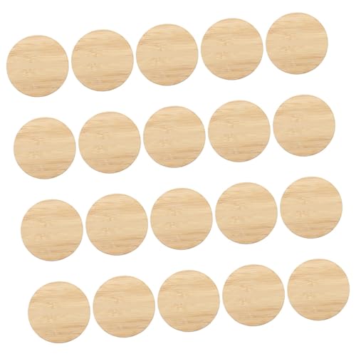 Angoily 20 Stück Runde Bambusplatten Unvollendete DIY Malrohlinge Glatte Oberfläche Kinderfreundlich zum Bemalen und Basteln Angoily 20 Stück Runde Bambusplatten Unvollendete DIY Malrohlinge Glatte Oberfläche Kinderfreundlich zum Bemalen und Basteln von Angoily