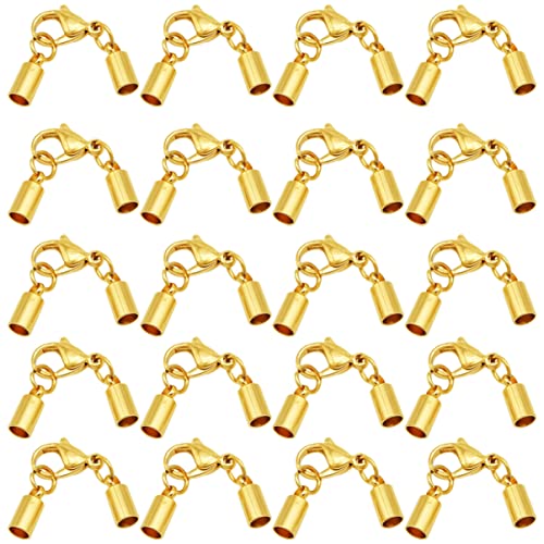 Angoily 20 Stück Schnalle aus Lederband elastische Schnur Sterling Karabinerverschlüsse für die Schmuckherstellung Armband Haken multi Hummerschere Schmuckverschluss Golden Angoily 20 Stück Schnalle aus Lederband elastische Schnur Sterling Karabinerverschlüsse für die Schmuckherstellung Armband Haken multi Hummerschere Schmuckverschluss Golden von Angoily