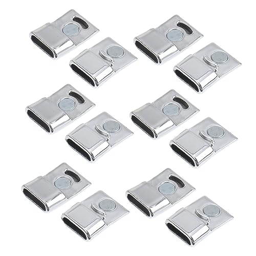 Angoily 20 Stück Silber Magnetverschluss Schmuckverbinder für DIY Armbänder Hochwertige Verbindungselemente für Schmuckherstellung und Basteln Geeignet für Schnurdesigns Angoily 20 Stück Silber Magnetverschluss Schmuckverbinder für DIY Armbänder Hochwertige Verbindungselemente für Schmuckherstellung und Basteln Geeignet für Schnurdesigns von Angoily