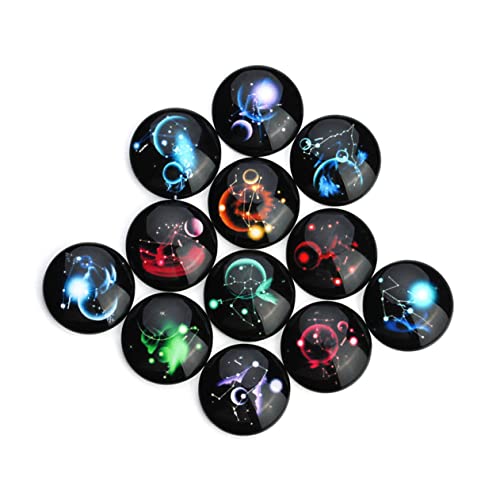 Angoily 20 Stück Sticker mit Sternenförmigem Muster Mixed Color Cabochons für Diy Schmuckherstellung und Handwerkszubehör von Angoily