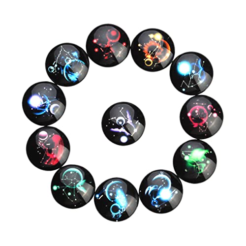 Angoily 20 Stück Sticker mit Sternenmuster Gemischte Farben Schmuckherstellung Zubehör Cabochons für Diy Bastelprojekte und Kreative Dekorationen von Angoily