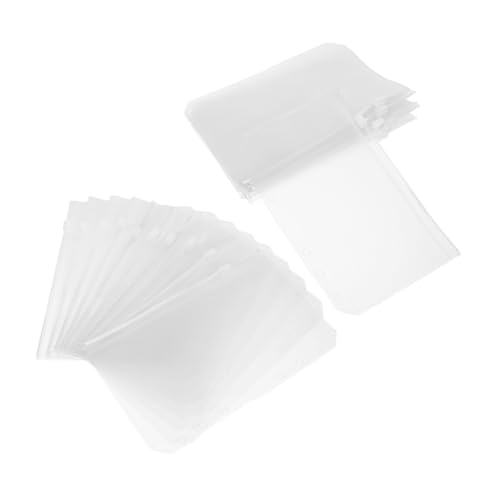 Angoily 20 Stück Teiliges Binder Pocket mit Reißverschluss Transparente Budget Book Einlagen Vielseitige Loseblatt Hüllen für Dokumente Karten Quittungen Langlebig Wiederverwendbar für von Angoily