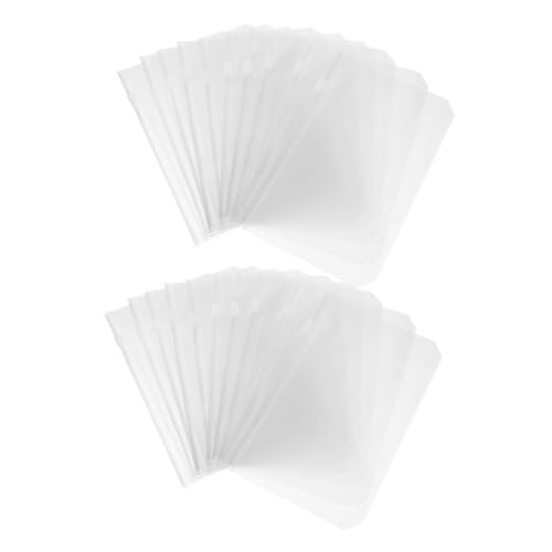 Angoily 20 Stück Teiliges Binder Zipper Umschläge Transparente Reißverschluss Taschen für Budgetplaner Dokumenten Geldaufbewahrung Kompatibel mit Ringbüchern für Arbeit und Reisen von Angoily