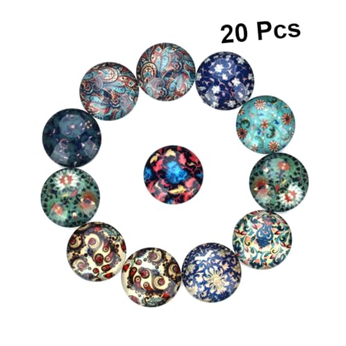Angoily 20 Stück Teiliges DIY Schmuckzubehör Ethno Stil Glas Patches Rund Halbkugel Flach zum Basteln von Ohrringen Manschettenknöpfen und Dekorationen Vielseitig und Farbenfroh Angoily 20 Stück Teiliges DIY Schmuckzubehör Ethno Stil Glas Patches Rund Halbkugel Flach zum Basteln von Ohrringen Manschettenknöpfen und Dekorationen Vielseitig und Farbenfroh von Angoily