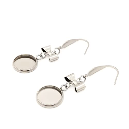 Angoily 20 Stück Teiliges Diy Ohrring Trays Robuste Ohrhaken und Schmuckbasis für Kreative Ohrringe Silber Durchmesser Zubehör für Schmuckherstellung und Geschenkideen von Angoily