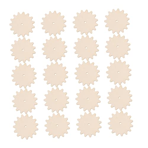 Angoily 20 Stück Teiliges Holz Zahnräder DIY Blank Wood Craft Bastelholzplatten zum Bemalen und Dekorieren Holzanhänger Ornament Holzscheiben für Kreative Handarbeit Angoily 20 Stück Teiliges Holz Zahnräder DIY Blank Wood Craft Bastelholzplatten zum Bemalen und Dekorieren Holzanhänger Ornament Holzscheiben für Kreative Handarbeit von Angoily