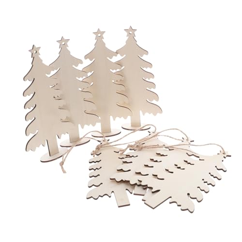 Angoily 20 Stück Teiliges Holzornamente zum Bemalen Unvollendete Weihnachtsbaum-holzzuschnitte DIY Blanko-holzscheiben für Bastelprojekte Robuste Holzbaumformen für Weihnachtsdeko Angoily 20 Stück Teiliges Holzornamente zum Bemalen Unvollendete Weihnachtsbaum-holzzuschnitte DIY Blanko-holzscheiben für Bastelprojekte Robuste Holzbaumformen für Weihnachtsdeko von Angoily
