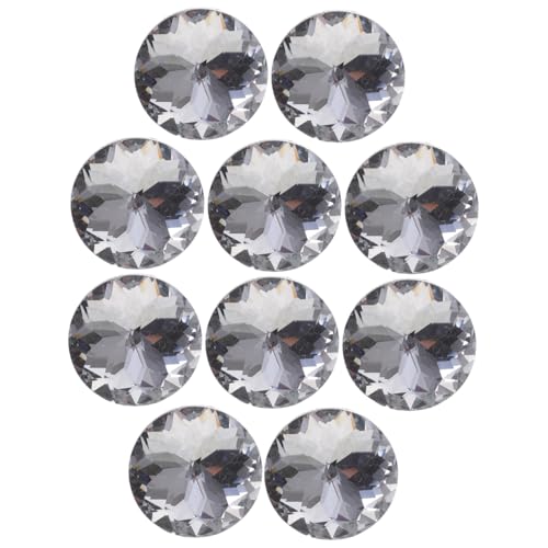 Angoily 20 Stück Teiliges Kristall Polsterknöpfe Klarer Diamant Dekorative Möbelknöpfe für Sofa Bett Kopfteil DIY Handwerk Zubehör Glänzend Transparent von Angoily