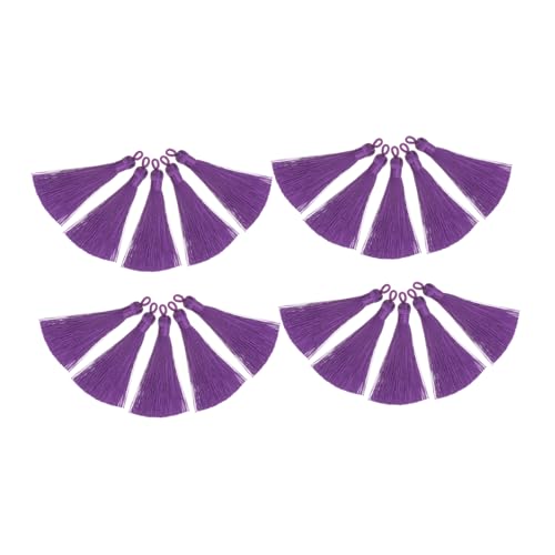 Angoily 20 Stück Teiliges Lange Quasten Ohrhänger Zubehör für Diy Schlüsselanhänger Schmuck und Ohrringe Lila Leicht Farbenfroh und Elegant für Projekte Angoily 20 Stück Teiliges Lange Quasten Ohrhänger Zubehör für Diy Schlüsselanhänger Schmuck und Ohrringe Lila Leicht Farbenfroh und Elegant für Projekte von Angoily