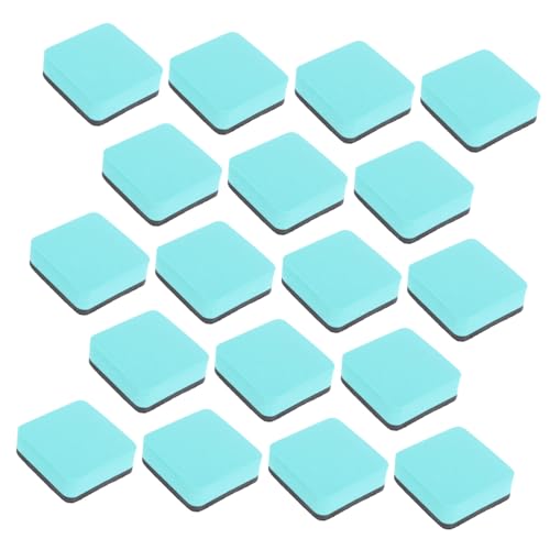 Angoily 20 Stück Teiliges Magnetisches Whiteboard-radiergummi- Kleine Kreidetafel-wischer Wiederverwendbar Haftet Zuverlässig Schonend zur Tafel für Klassenzimmer Büro und Unterricht von Angoily
