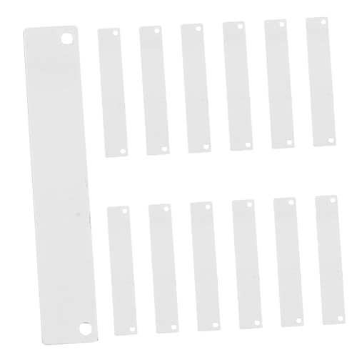 Angoily 20 Stück Teiliges Metall Stanzblanks Rechteckige Doppelloch Anhänger zum Gravieren Kupfer Blanko Oberfläche für DIY Schmuckherstellung Armband Halskette Zubehör Angoily 20 Stück Teiliges Metall Stanzblanks Rechteckige Doppelloch Anhänger zum Gravieren Kupfer Blanko Oberfläche für DIY Schmuckherstellung Armband Halskette Zubehör von Angoily