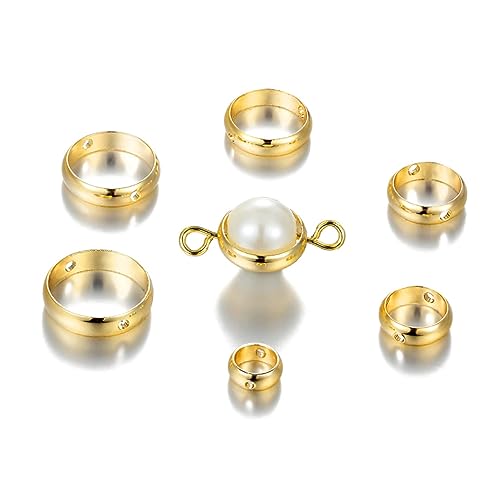 Angoily 20 Stück Teiliges Metallringe für Diy Armbänder und Ohrringe Doppelte Löcher Runde Ringe Glänzend Goldfarbig Außendurchmesser Innendurchmesser für Schmuckprojekte Angoily 20 Stück Teiliges Metallringe für Diy Armbänder und Ohrringe Doppelte Löcher Runde Ringe Glänzend Goldfarbig Außendurchmesser Innendurchmesser für Schmuckprojekte von Angoily
