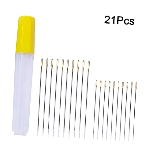 Angoily 20 Stück Teiliges Nähnadel Set Karbonstahl mit Großem Öhr Spitze Sticknadeln und Stopfnadeln Praktische Aufbewahrungsdose Geeignet für Handarbeiten Stricken Sticken und Kreuzstich Angoily 20 Stück Teiliges Nähnadel Set Karbonstahl mit Großem Öhr Spitze Sticknadeln und Stopfnadeln Praktische Aufbewahrungsdose Geeignet für Handarbeiten Stricken Sticken und Kreuzstich von Angoily