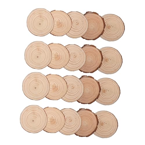 Angoily 20 Stück Teiliges Naturbelassene Holzscheiben aus Kiefernholz Unvollendete Runde Holzscheiben als Untersetzer für DIY Basteln Malen Rustikale Hochzeitsdeko und Wohnaccessoires Angoily 20 Stück Teiliges Naturbelassene Holzscheiben aus Kiefernholz Unvollendete Runde Holzscheiben als Untersetzer für DIY Basteln Malen Rustikale Hochzeitsdeko und Wohnaccessoires von Angoily