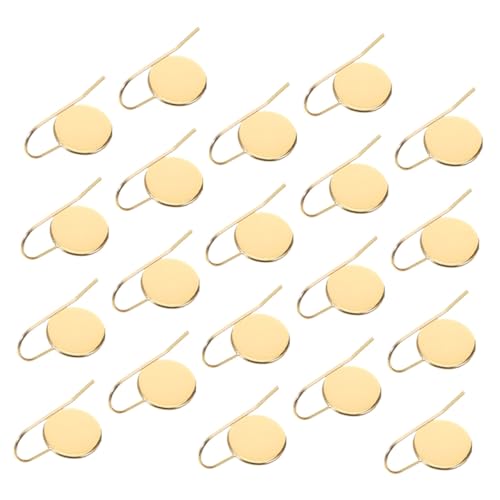 Angoily 20 Stück Teiliges Ohrhaken aus mit Cabochon Lünette Langlebige DIY Ohrring Basis für Handgefertigten Schmuck Flexibel für Verschiedene Ohranhänger Designs von Angoily