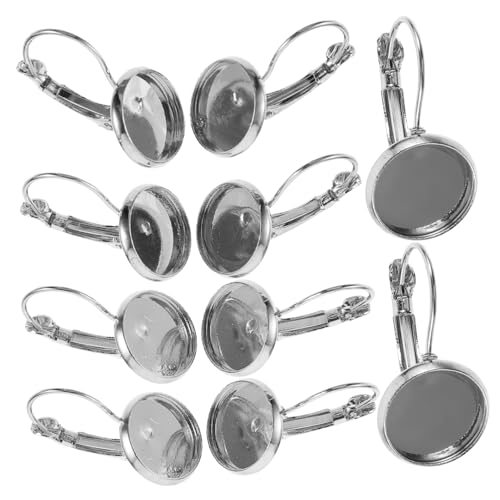 Angoily 20 Stück Teiliges Ohrhaken mit Fassung DIY Ohrringe Basiselemente für Handgemachten Schmuck Geeignet für Cabochon Einsätze Silberfarben Angoily 20 Stück Teiliges Ohrhaken mit Fassung DIY Ohrringe Basiselemente für Handgemachten Schmuck Geeignet für Cabochon Einsätze Silberfarben von Angoily