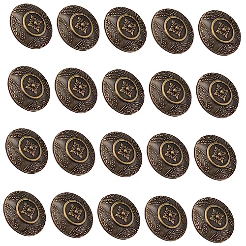 Angoily 20 Stück Teiliges Retro Druckknopfverschluss Zinklegierung mit Basis Delikater Geldbörsenknopf Langlebiger Vintage Schnappverschluss für DIY Handwerk und Zubehör Angoily 20 Stück Teiliges Retro Druckknopfverschluss Zinklegierung mit Basis Delikater Geldbörsenknopf Langlebiger Vintage Schnappverschluss für DIY Handwerk und Zubehör von Angoily