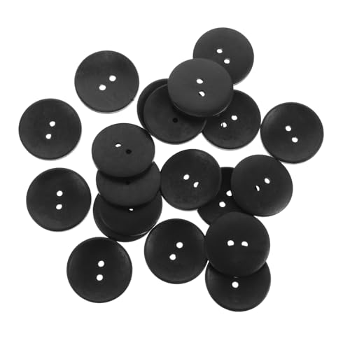 Angoily 20 Stück Teiliges Runde Holzknöpfe aus Natürlichem Holz Zwei Langlebig und Einfach Anzunähen Vielseitig für Jacken Hemden Bastelprojekte und Nachhaltige Näharbeiten Geeignet von Angoily