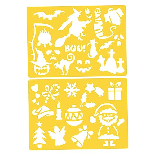 Angoily 20 Stück Teiliges Set Malschablonen für Hollow Painting Templates Kunststoff mit Englischen Buchstaben und Zahlen Kreative Malvorlagen für Diy Projekte und Eltern Junge Mädchen von Angoily