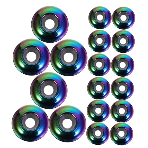 Angoily 20 Stück Teiliges Spacer Beads mit Rutschfestem Gummiring Bunte Metallzwischenperlen für DIY Schmuckherstellung Armbänder und Halsketten Langlebige und Glatte Oberfläche Angoily 20 Stück Teiliges Spacer Beads mit Rutschfestem Gummiring Bunte Metallzwischenperlen für DIY Schmuckherstellung Armbänder und Halsketten Langlebige und Glatte Oberfläche von Angoily