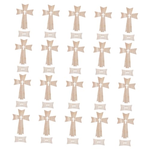Angoily 20 Stück Teiliges Stehendes Holzkreuz mit Sockel Holzornament für Desktop Dekoration Langlebiges Tischkreuz Handwerk Natürliche Holzmaterialien Vielseitig für Wohn und Bürodeko Angoily 20 Stück Teiliges Stehendes Holzkreuz mit Sockel Holzornament für Desktop Dekoration Langlebiges Tischkreuz Handwerk Natürliche Holzmaterialien Vielseitig für Wohn und Bürodeko von Angoily