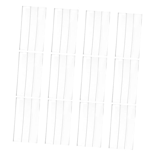 Angoily 20 Stück Teiliges Transparenter Acryl Preisschildhalter Flach an Wand Montierbar Platzsparend für Einzelhandel Supermärkte Ausstellungen Vielseitige Regal und Markttisch von Angoily